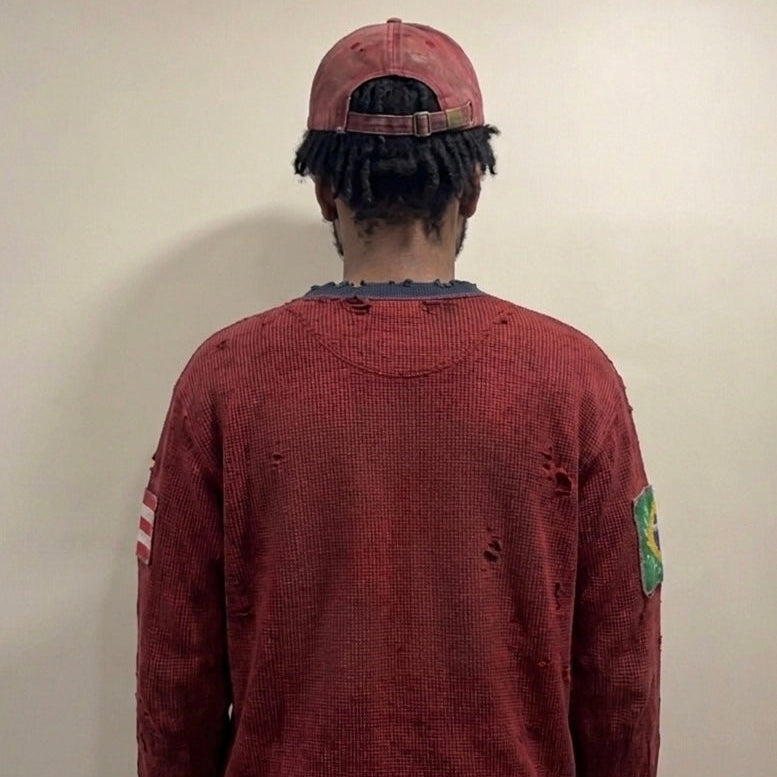 Red "Nationality" Sweater