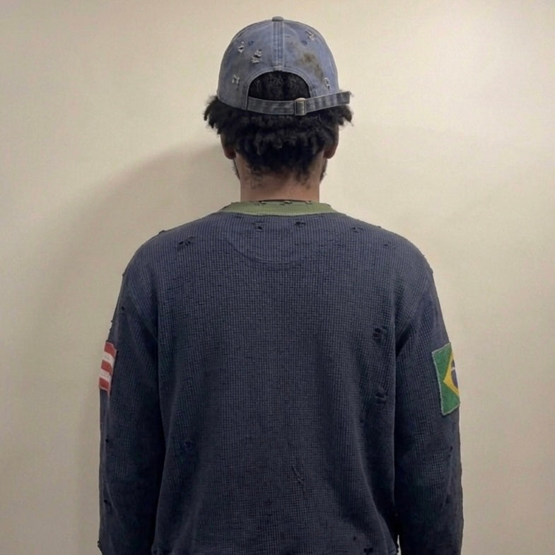 Navy Blue "Nationality" Sweater